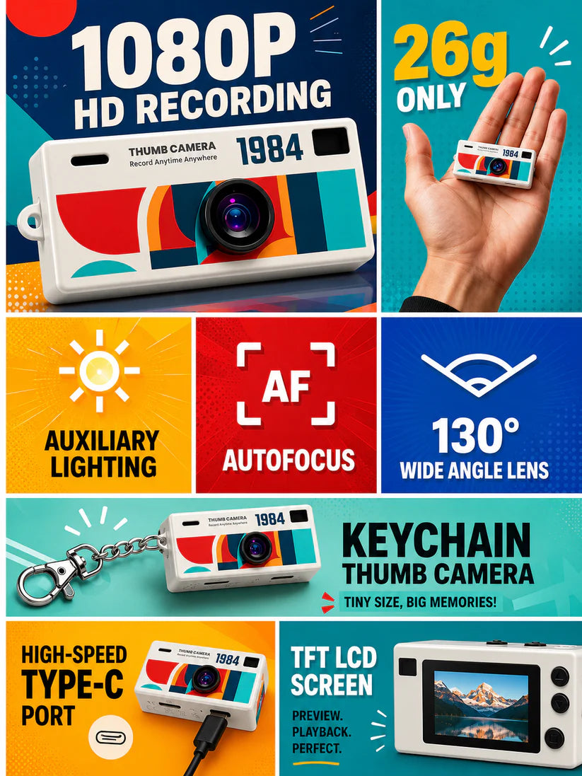 Mini Keychain 1080P HD Camera