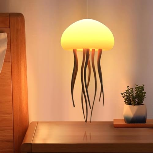 Jellyfish LED Night Light – 7-Color Changing Lamp | ABS Baby Room Decor, Kids Night Lamp with Hanging & Base Night Lamp (Jellyfish)|B0FNMHVYJY
