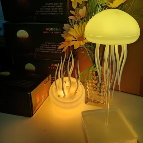 Jellyfish LED Night Light – 7-Color Changing Lamp | ABS Baby Room Decor, Kids Night Lamp with Hanging & Base Night Lamp (Jellyfish)|B0FNMHVYJY