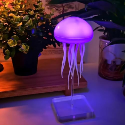 Jellyfish LED Night Light – 7-Color Changing Lamp | ABS Baby Room Decor, Kids Night Lamp with Hanging & Base Night Lamp (Jellyfish)|B0FNMHVYJY