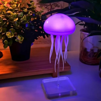 Jellyfish LED Night Light – 7-Color Changing Lamp | ABS Baby Room Decor, Kids Night Lamp with Hanging & Base Night Lamp (Jellyfish)|B0FNMHVYJY