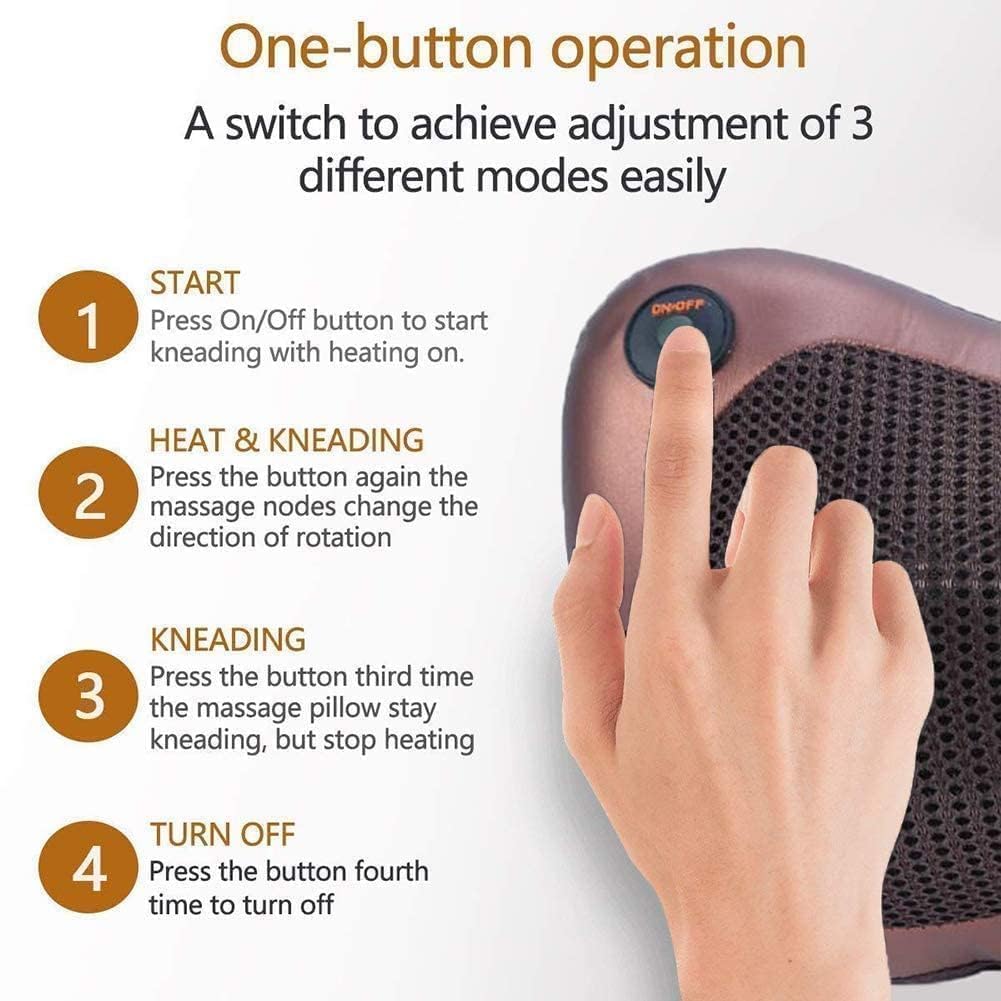 Shiatsu Massage Pillow – Melt Away Neck & Back Tension