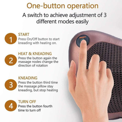 Shiatsu Massage Pillow – Melt Away Neck & Back Tension