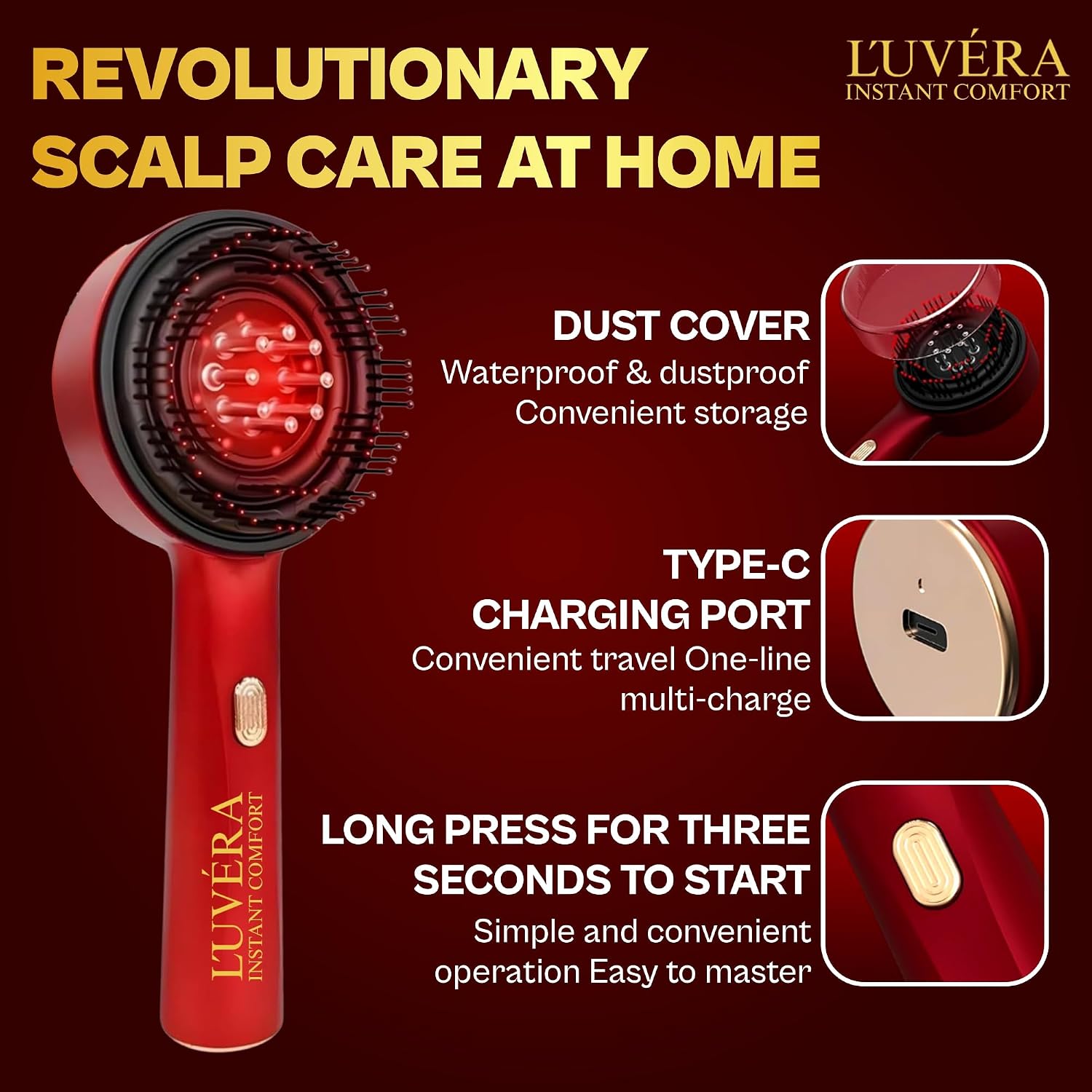 Red Light Scalp Massager