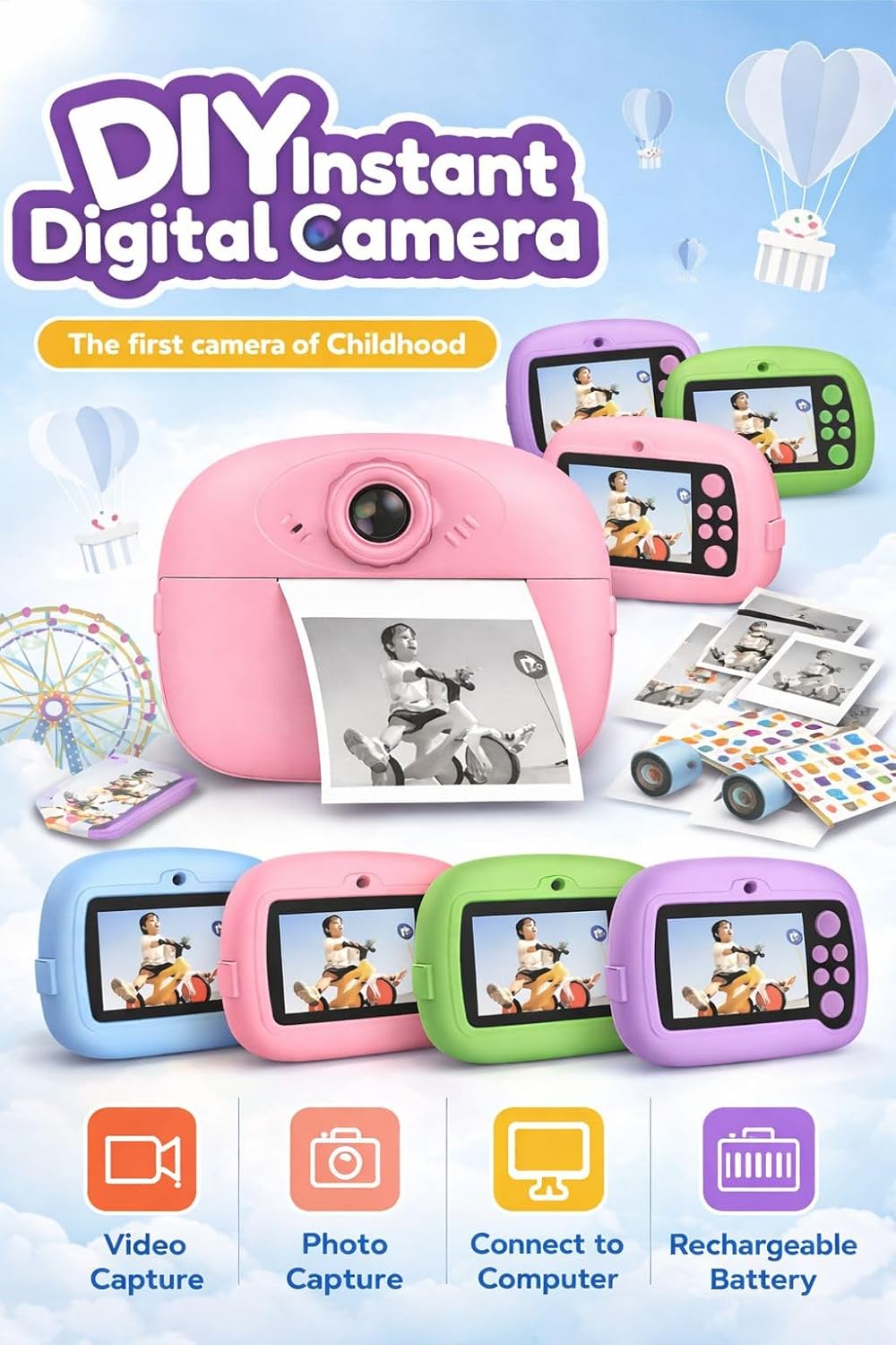 Kids Instant Print Digital Camera