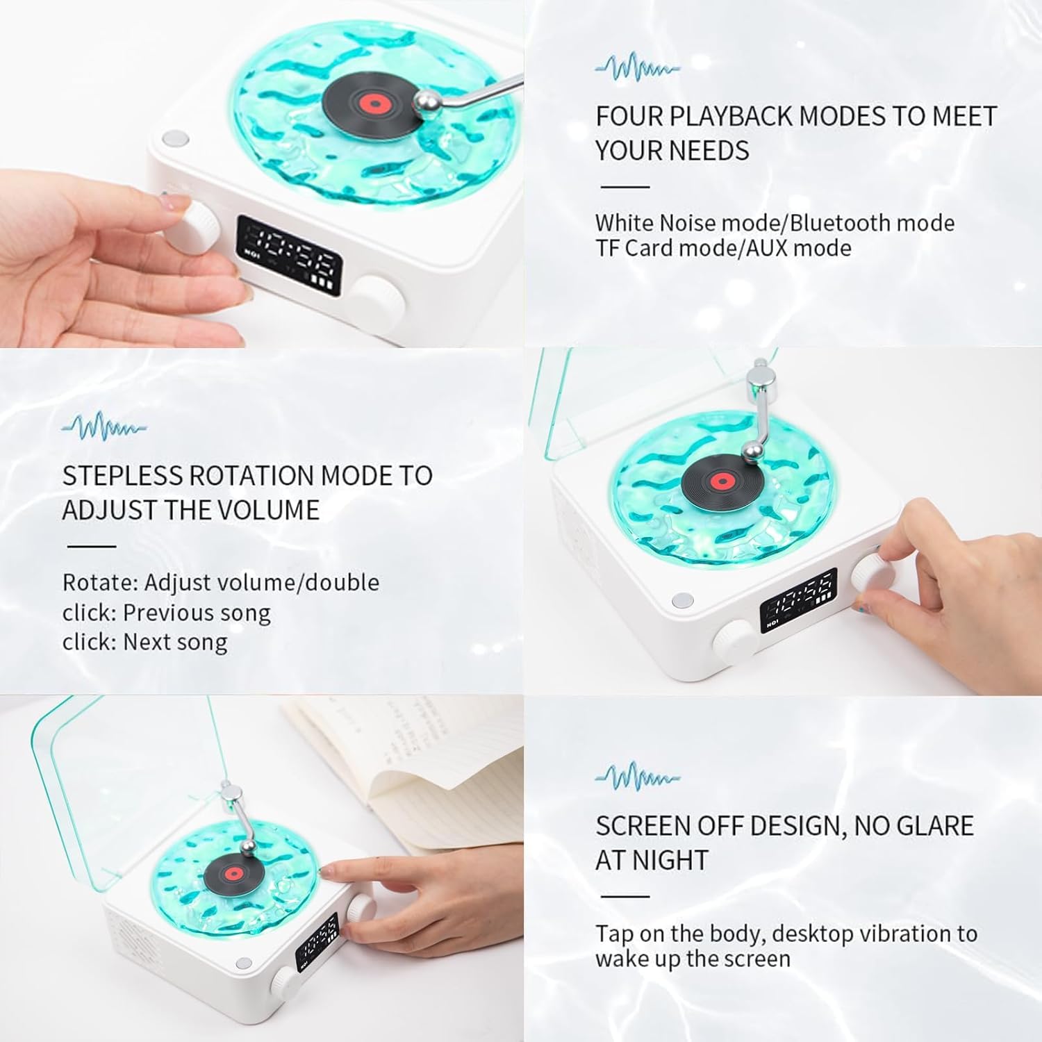Retro Waves Bluetooth Speaker Clock