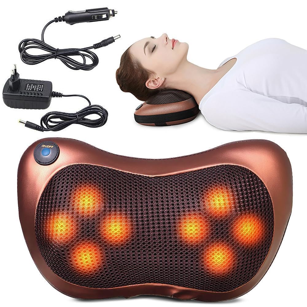Shiatsu Massage Pillow – Melt Away Neck & Back Tension