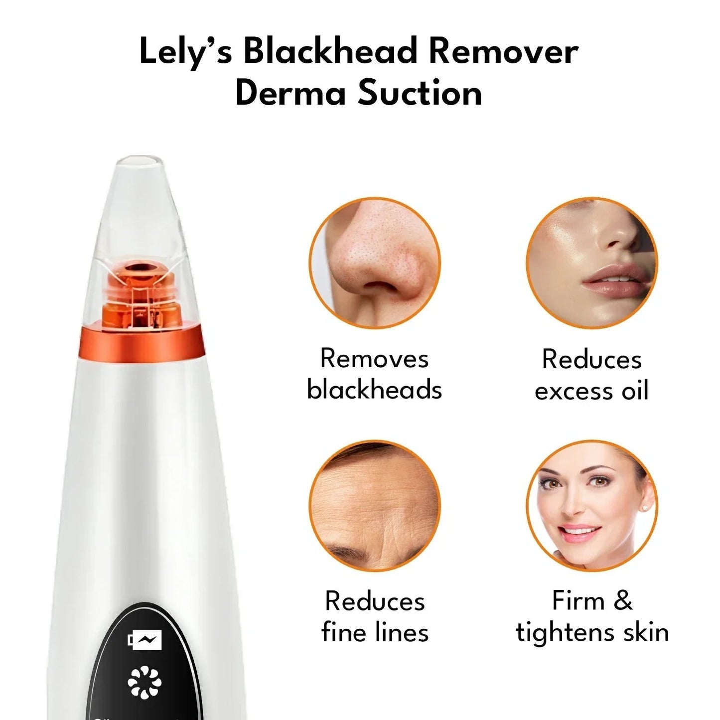 6-in-1 Handheld Vacuum Blackhead Remover and Pore Cleansing Tool