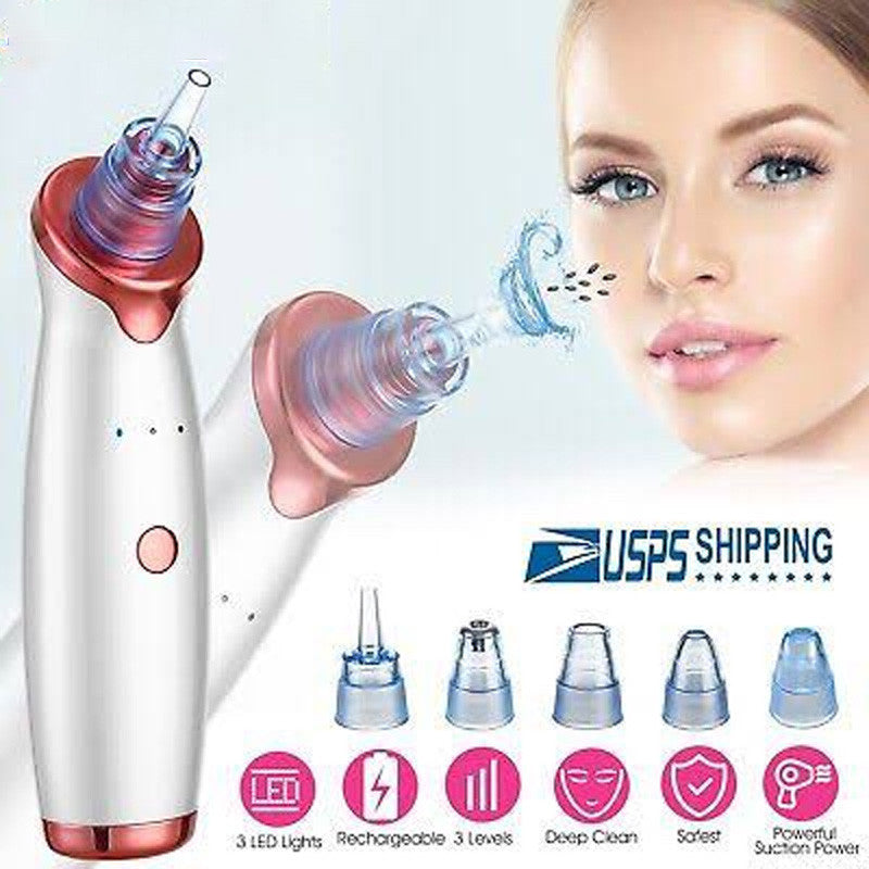 6-in-1 Handheld Vacuum Blackhead Remover and Pore Cleansing Tool